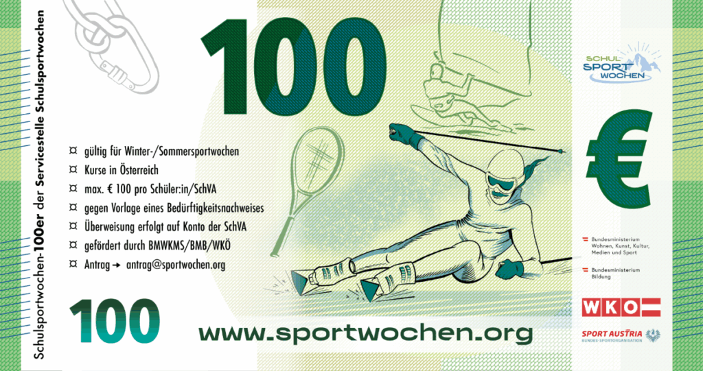 Schulsportwochen-100er – Finanzielle Unterstützung und Planungssicherheit für Sportwochen